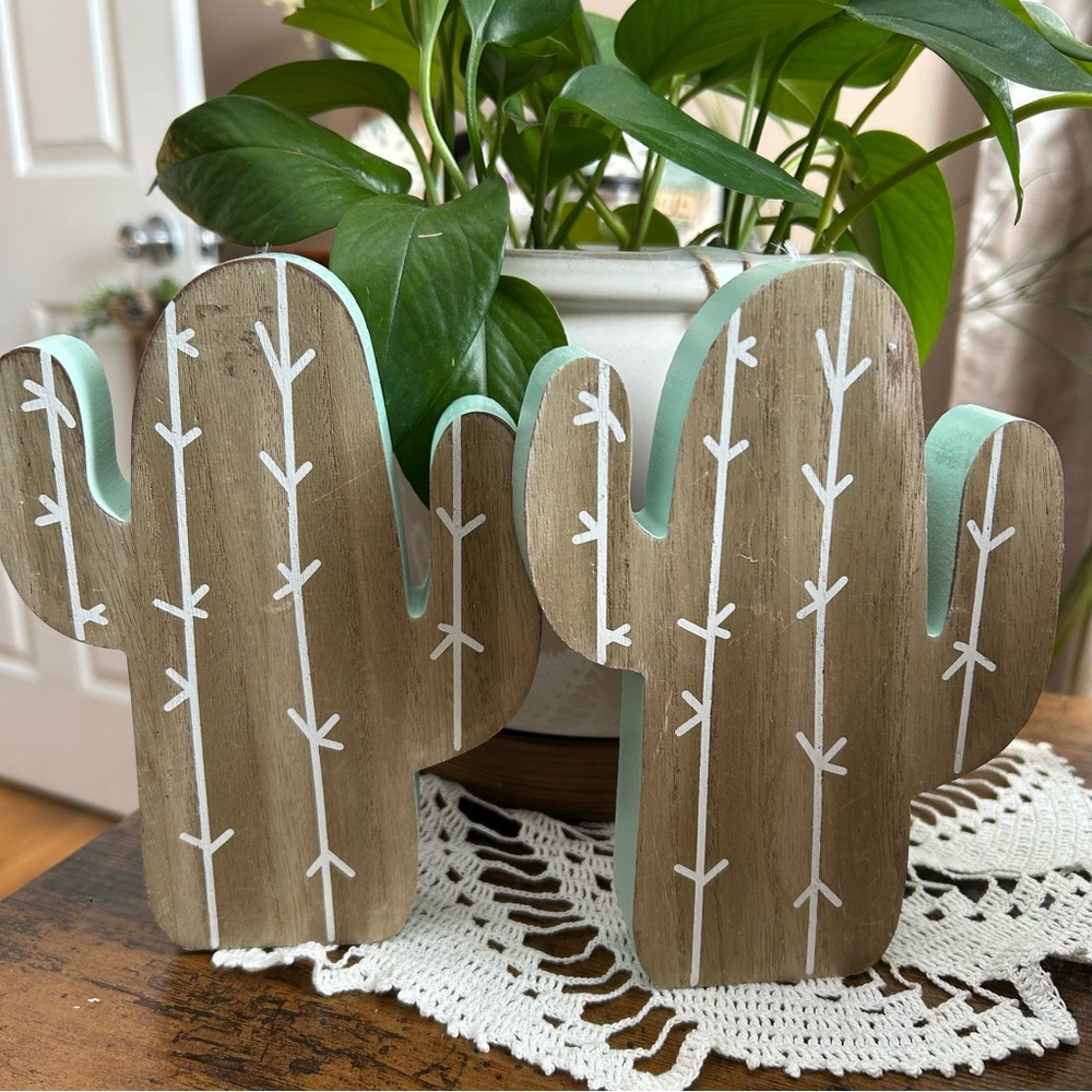 Two Cactus Shelf Sitters